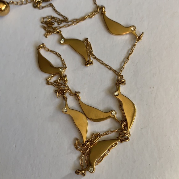 KATE SPADE • Gold Piper Bird Long Necklace - Picture 6 of 9